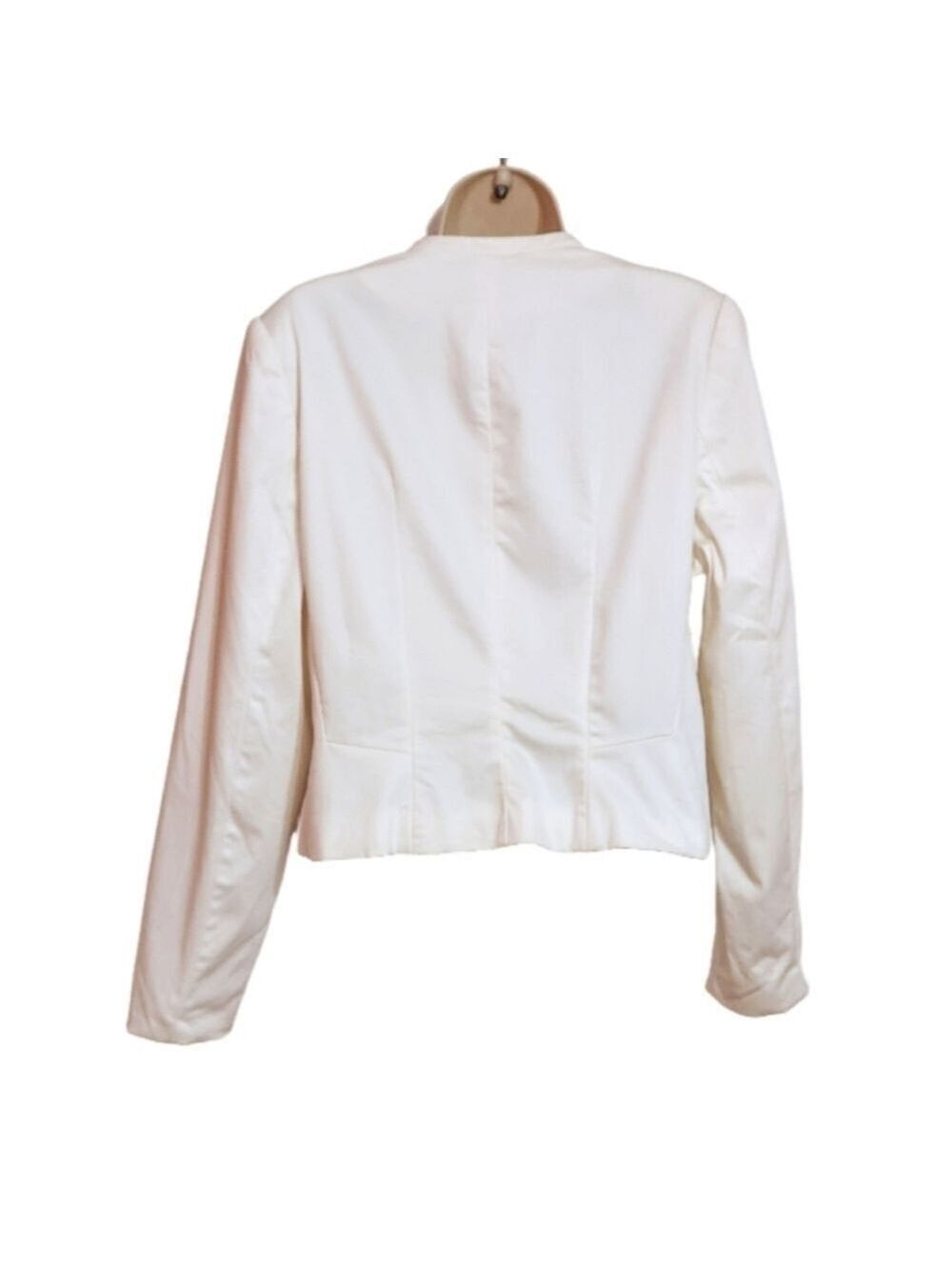 Worthington White Blazer Jacket Open Front Long Sleeve Extra Large - Picture 5 of 11